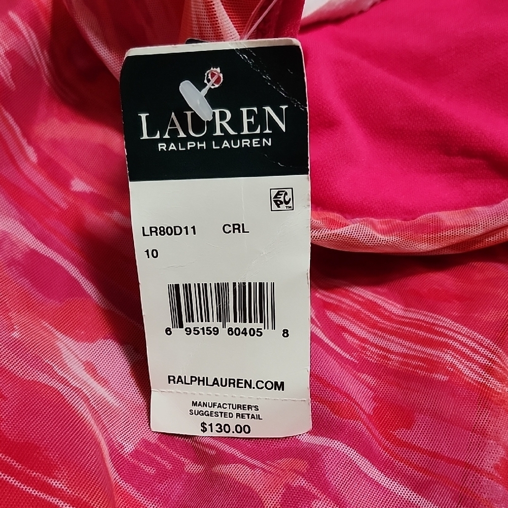 Lauren Ralph Lauren Pink and Red Swimsuit - Picture 4 of 4